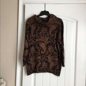 Paisley 3/4 Sleeve Sweater